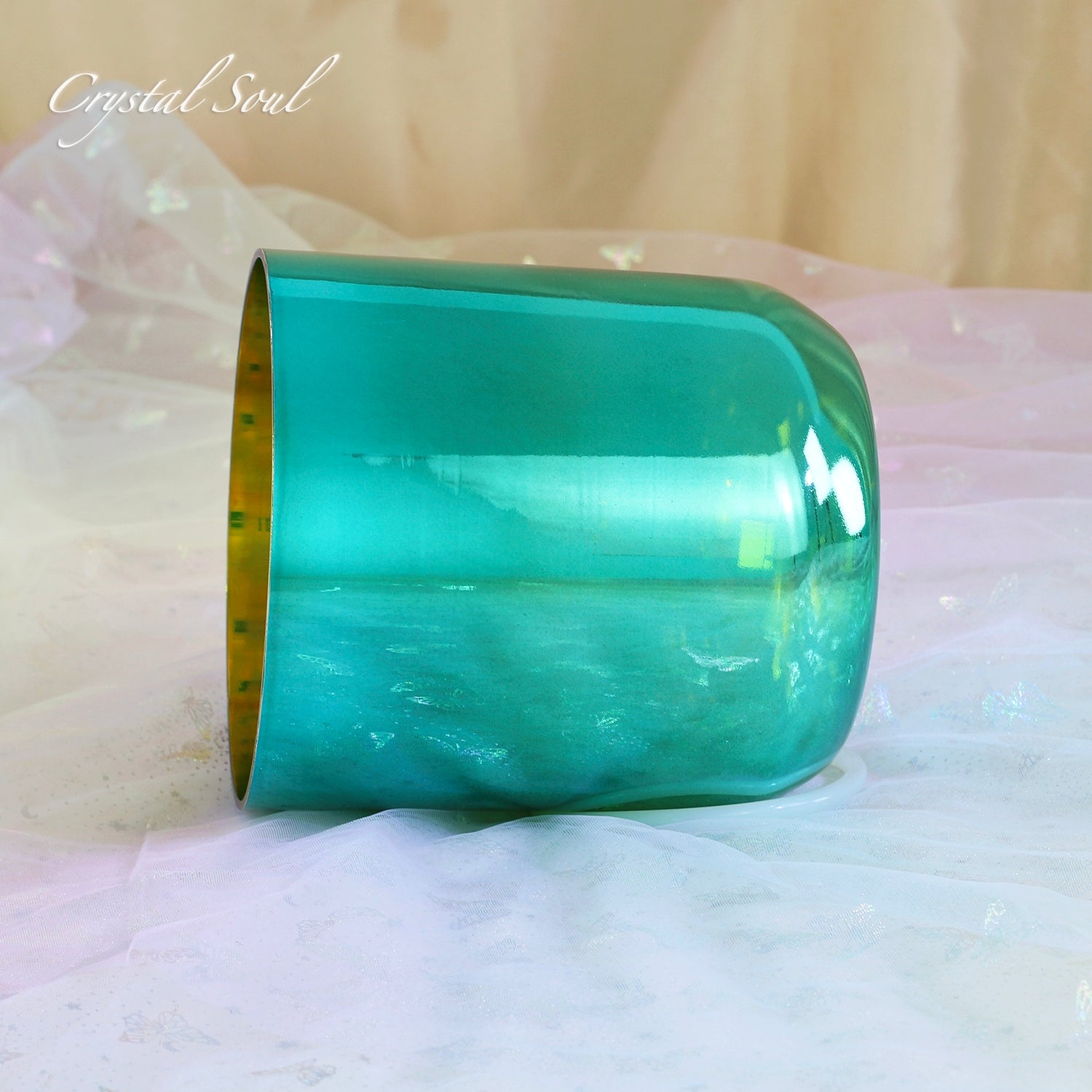Crystal Soul Green Electroplated Crystal Singing Bowl