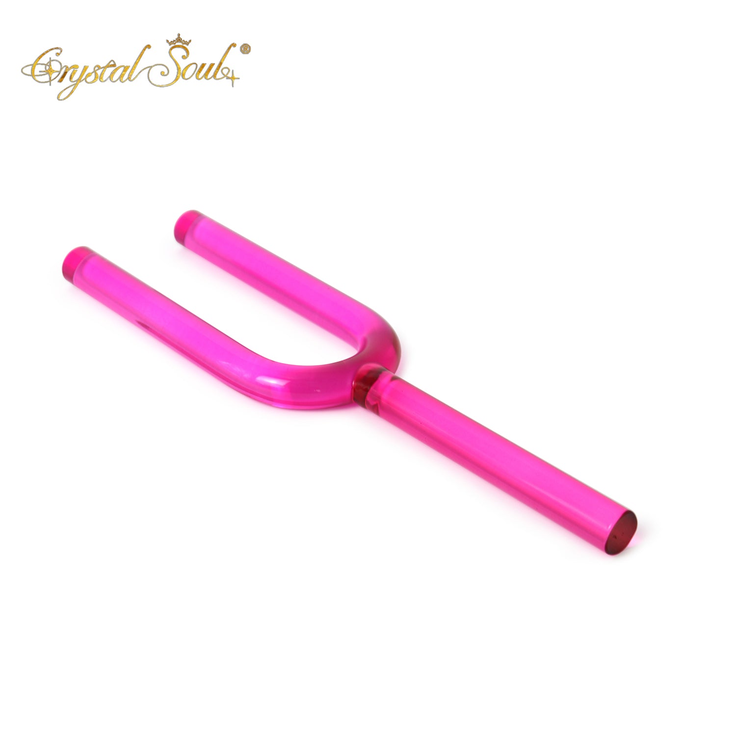 Crystal Soul Rose Pink Crystal Singing Fork