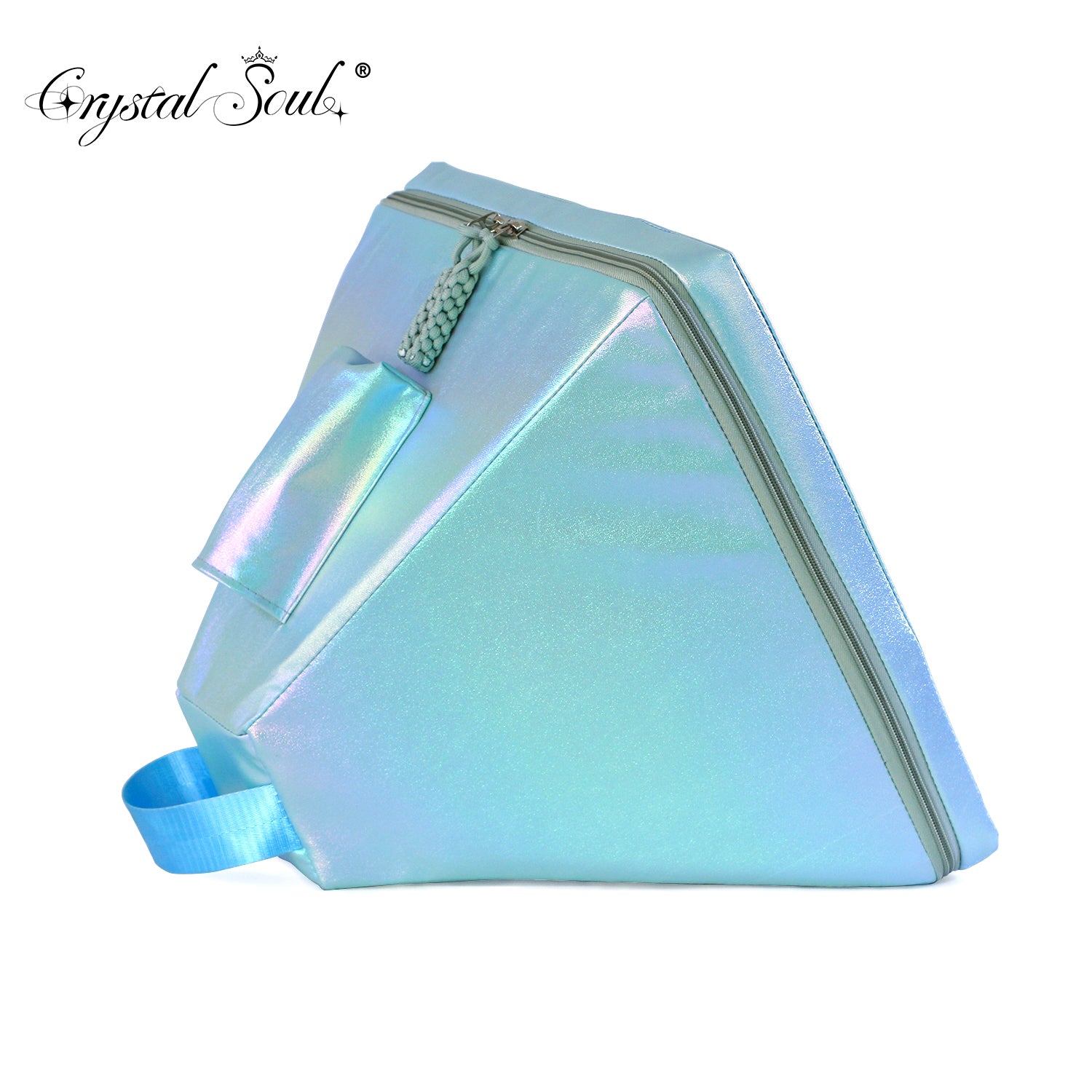 Crystal Soul Crystal Pyramid Azure Aurora Shockproof Bag