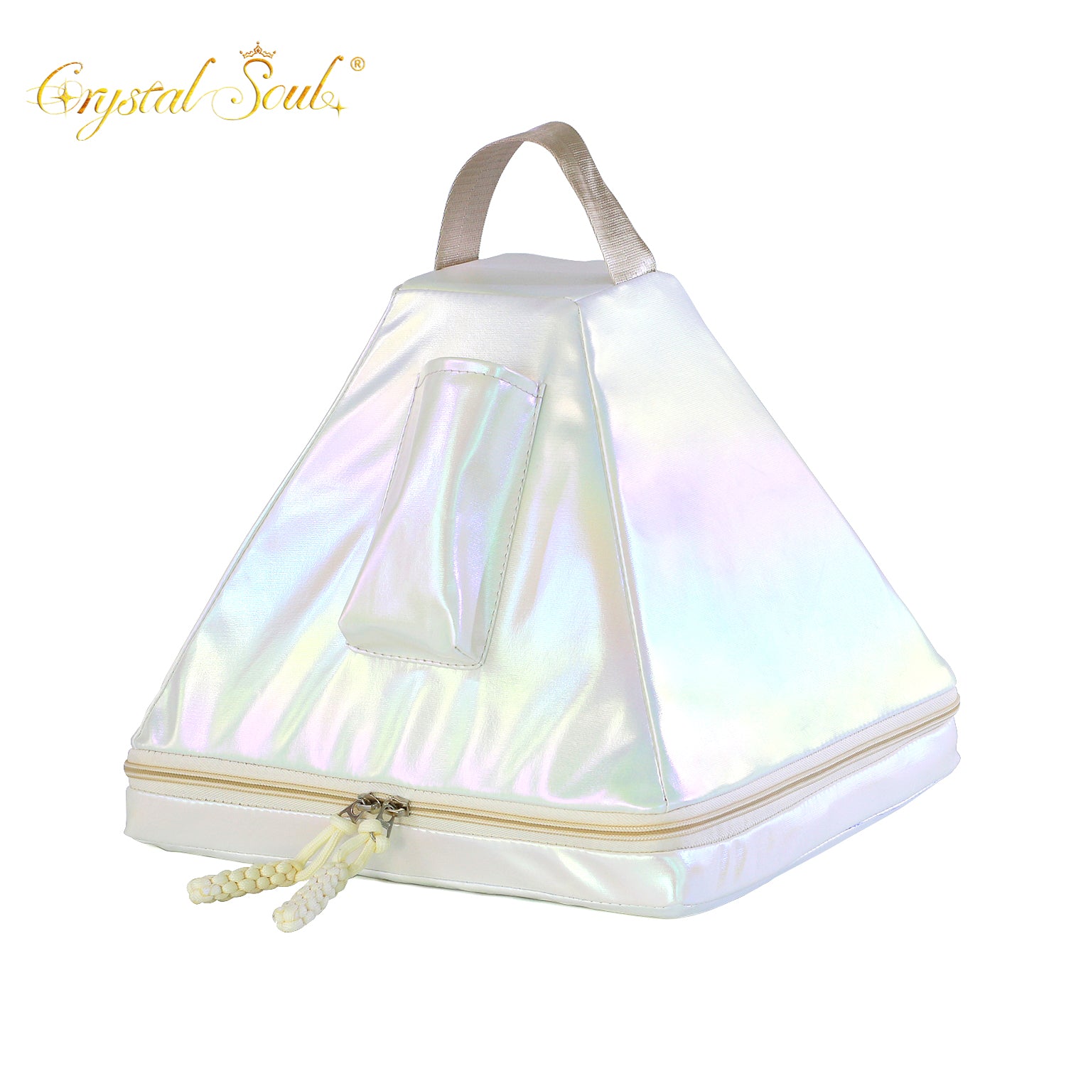 Crystal Soul Crystal Pyramid White Shockproof Bag