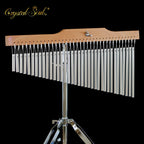 Crystal Soul 36/25 Sets of Silver Wind Chime with Bracket the Percussion Instruments