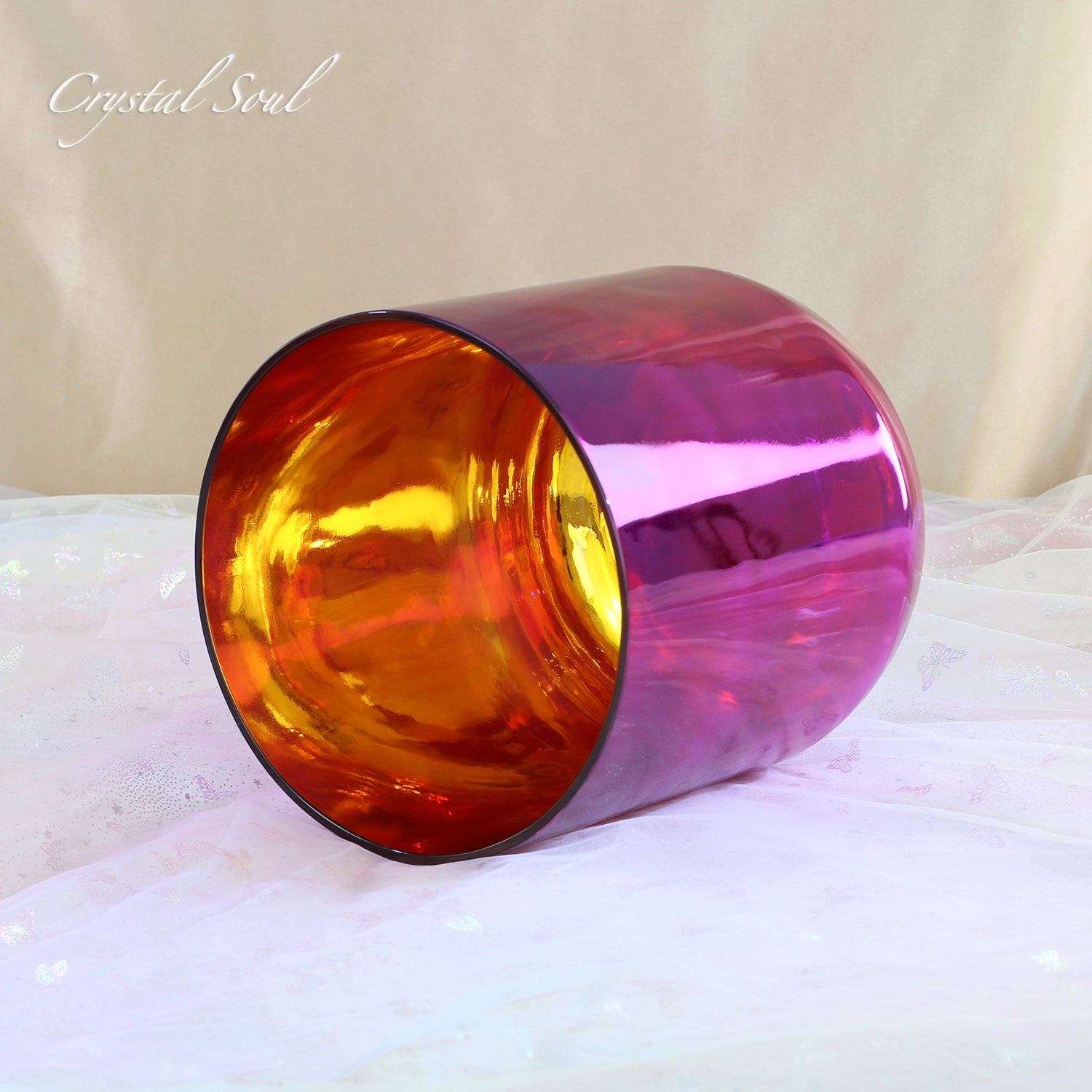 Crystal Soul Purple Electroplated Alchemy Crystal Bowl