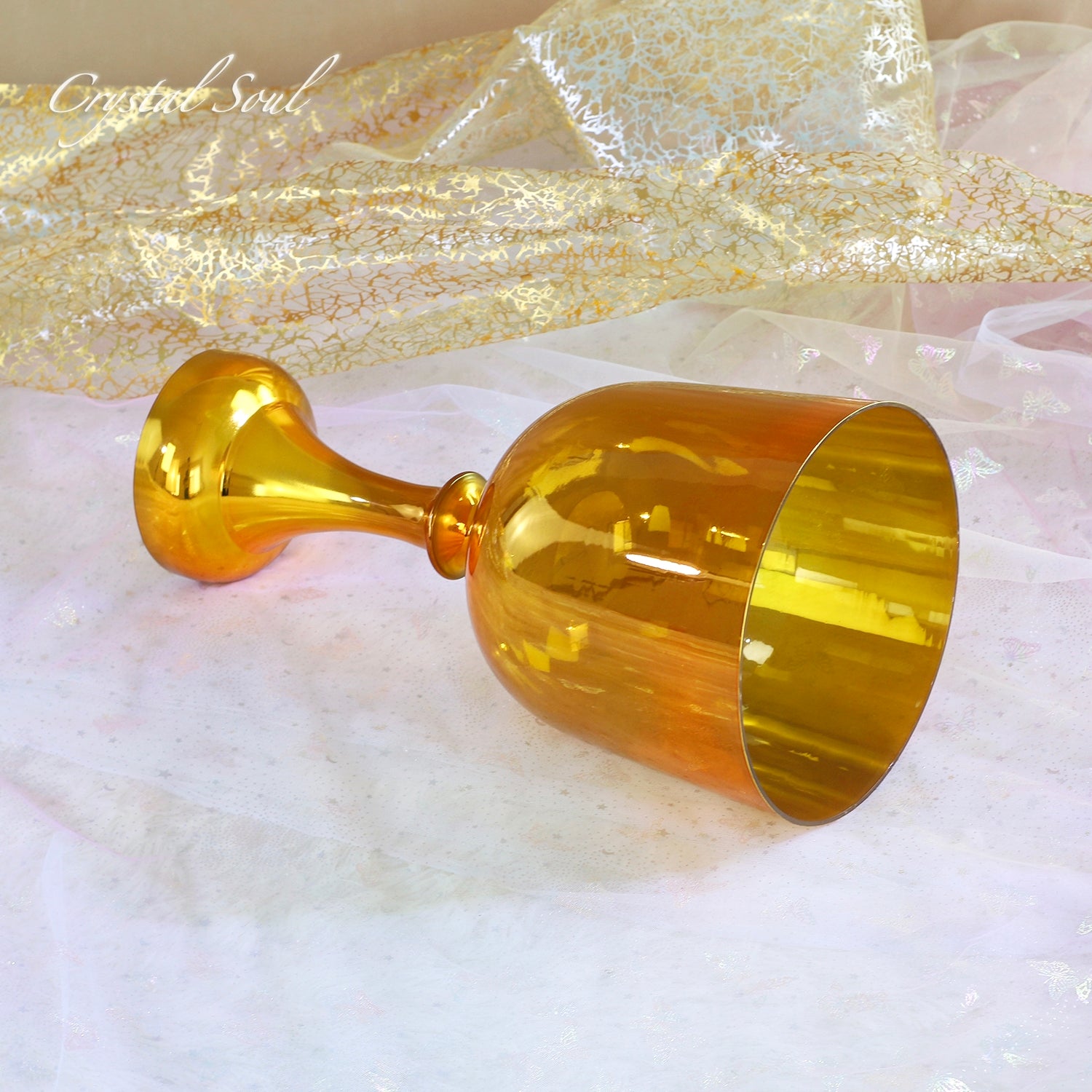 Crystal Soul Golden Holy Chalice