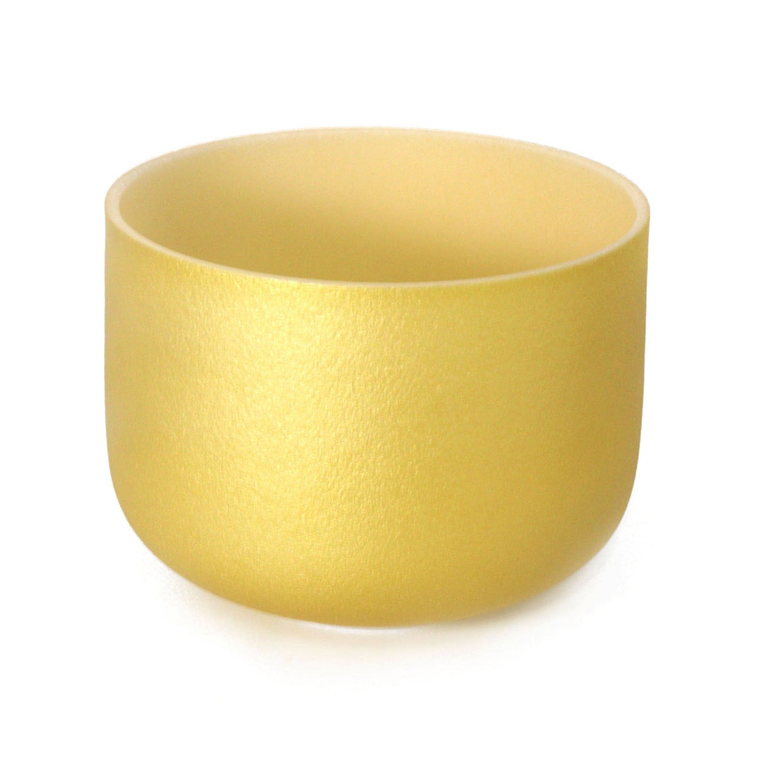 Crystal Soul Gold Quartz Frosted Crystal Singing Bowl