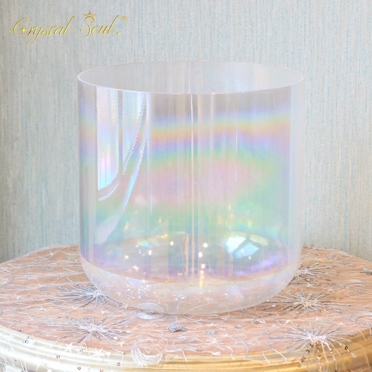 Crystal Soul Thickened High Quality Aurora Gradient Alchemy Crystal Bowl