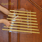 Crystal Soul New Arrivals Metallic Gold Flower of Life Crystal Harp