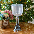 Crystal Soul Black-Gray-Silver-White Pearl Gradient Holy Grail Crystal Bowl