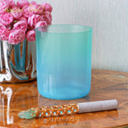 Crystal Soul Azure Green Gradient Alchemy Crystal Bowl