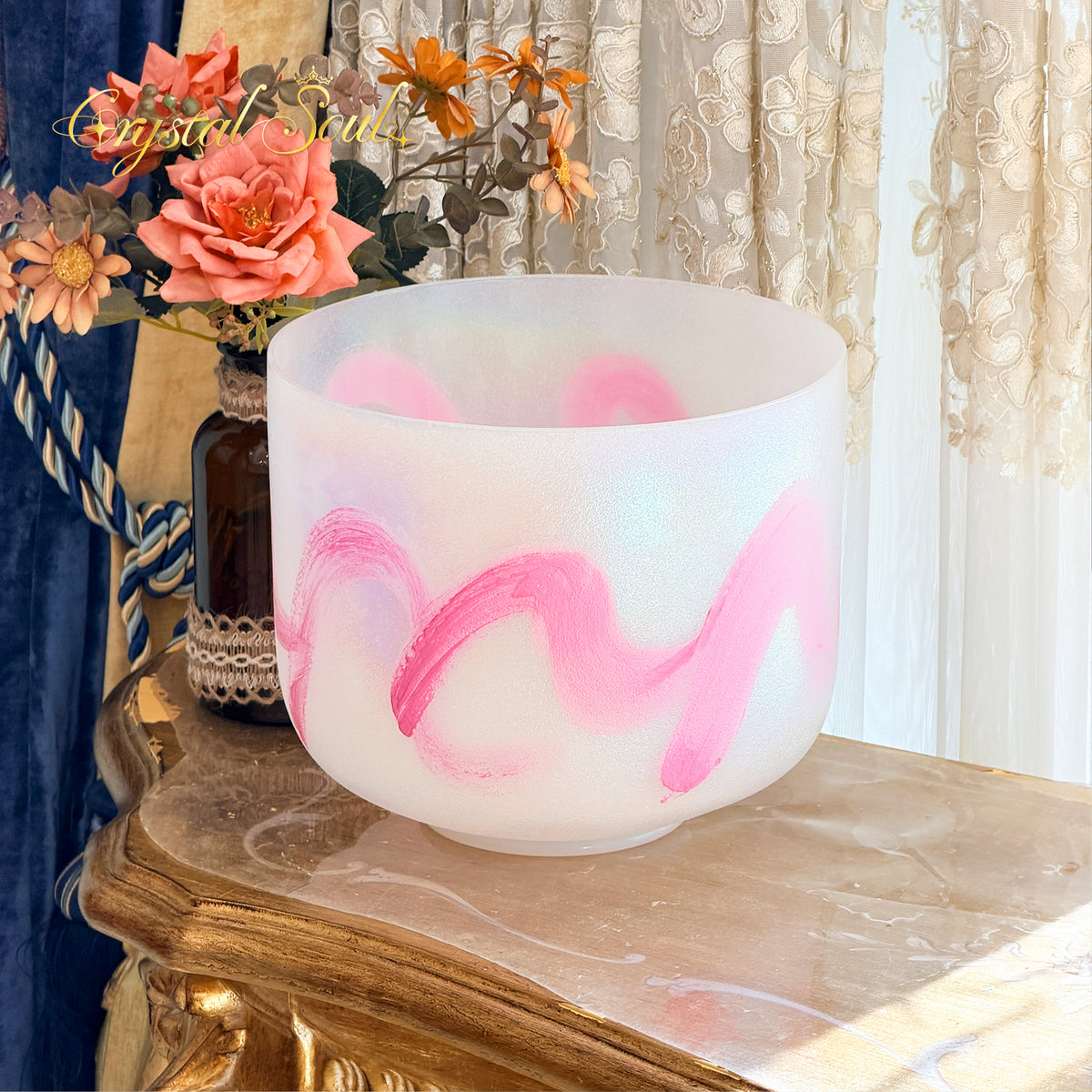 Crystal Soul Thetis Alchemy Frosted Crystal Singing Bowl