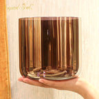 Crystal Soul Multi-Changing Golden Brown Crystal Singing Bowl