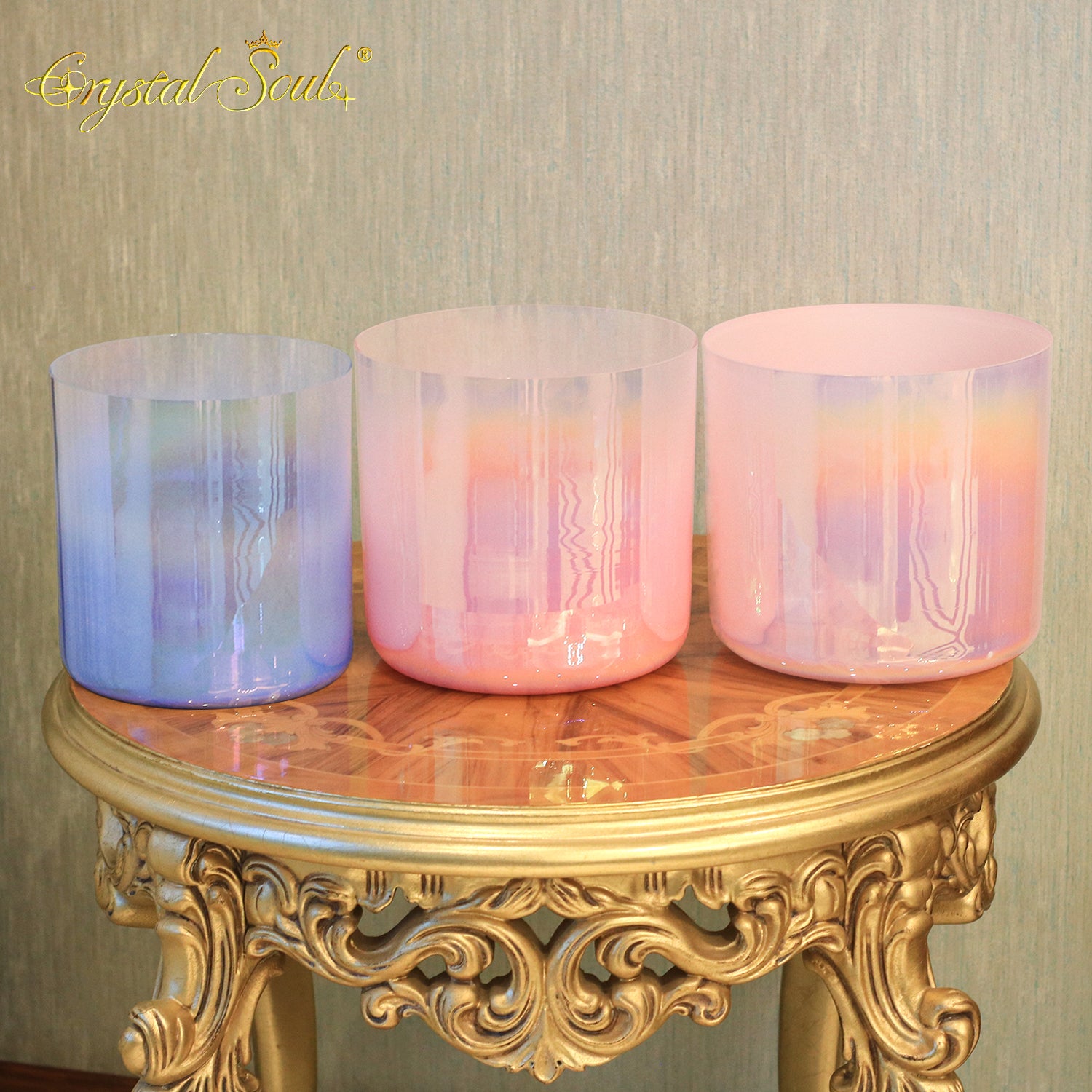 Crystal Soul New Colorway Five Elements Harmony Sound Alchemy Crystal Bowl Set