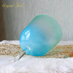 Crystal Soul Azure Green Gradient Alchemy Handheld Crystal Bowl
