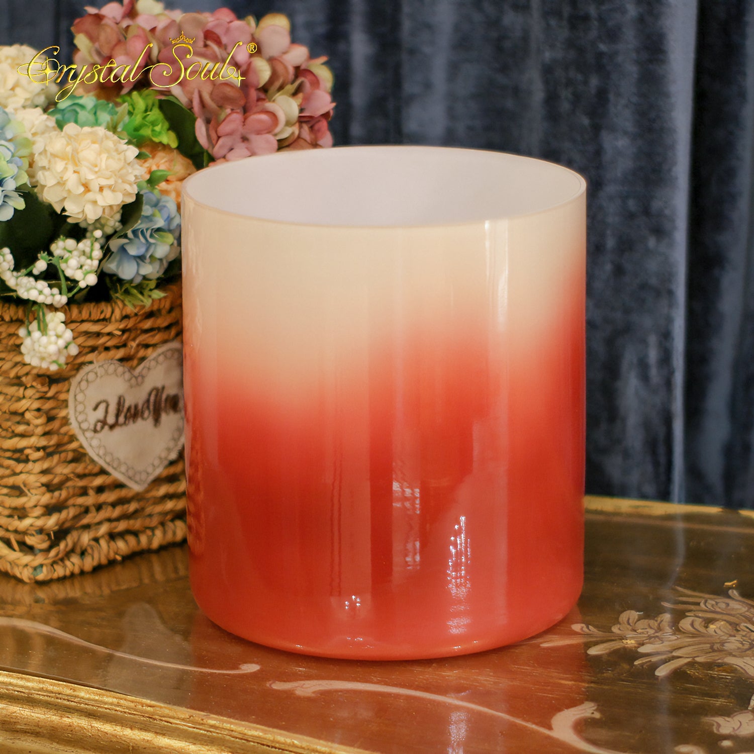 Crystal Soul Exclusive New Glaze-Red Alchemy Crystal Bowl