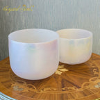 Crystal Soul New Exclusive Design Alchemy Crystal Bowl Harmony Set Precious Metal Alchemy Crystal Bowl