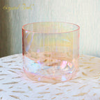 Crystal Soul High Quality Thickened Yellow Aurora Alchemy Crystal Bowl