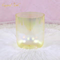 Crystal Soul Yellow Aurora Clear Alchemy Crystal Bowl