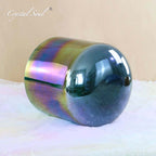 Crystal Soul Aurora Deep Green Alchemy Crystal Singing Bowl