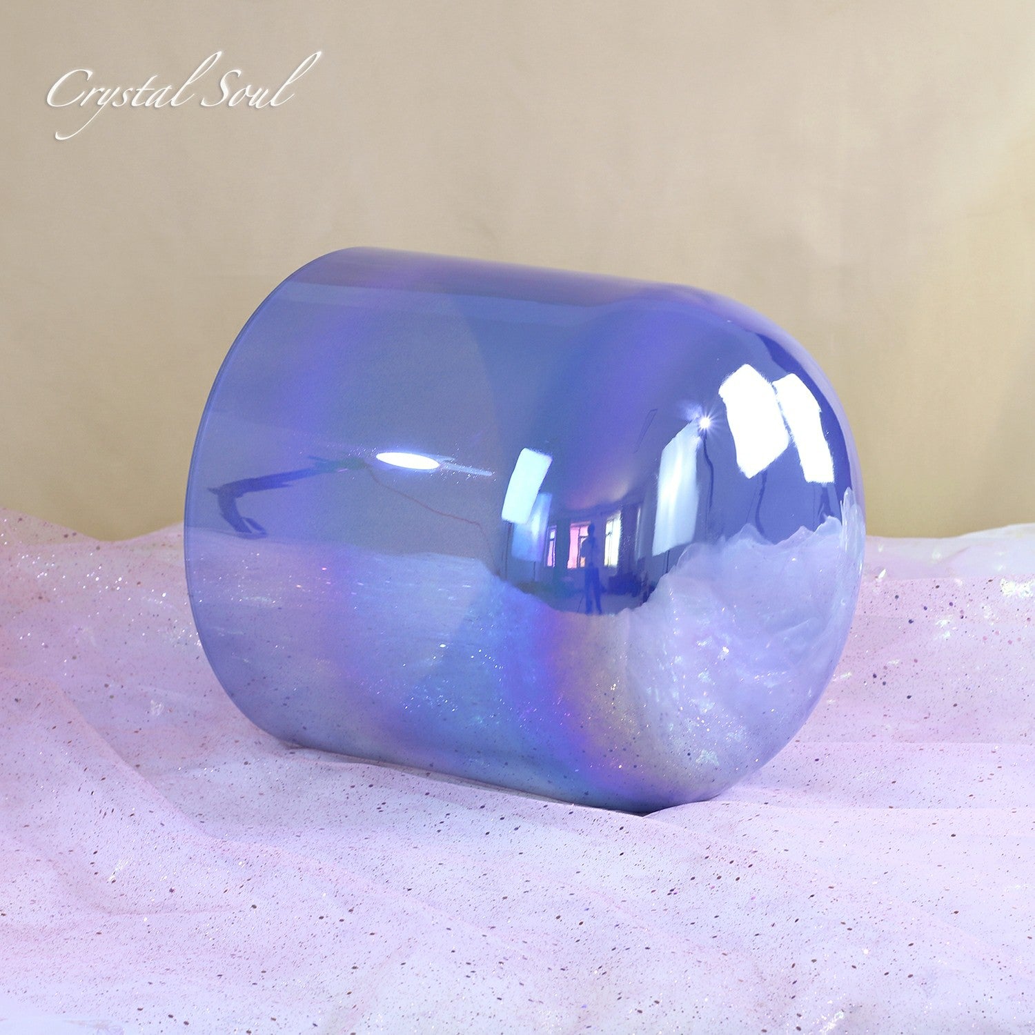 Crystal Soul Purple Aurora Crystal Singing Bowl