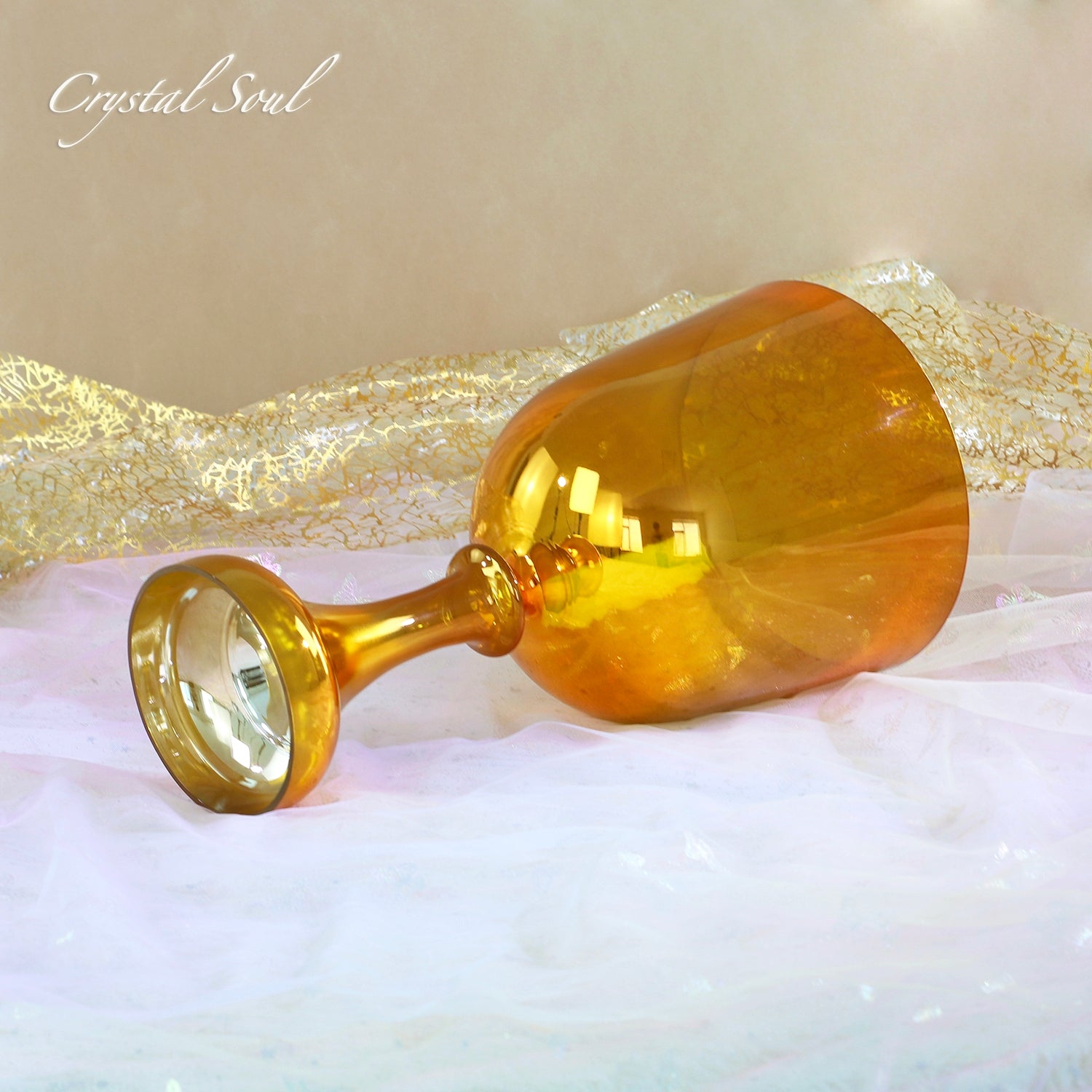 Crystal Soul Golden Holy Chalice