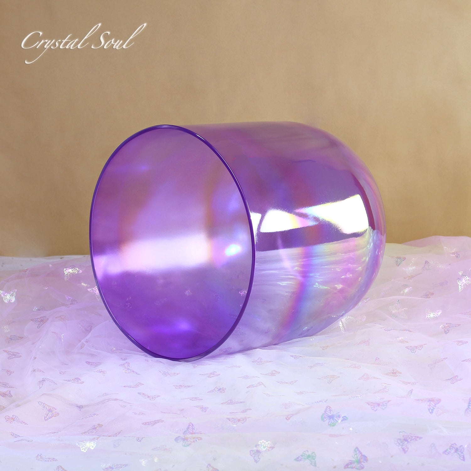 Crystal Soul Purple Aurora Alchemy Crystal Bowl