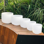 Crystal Soul White Frosted Quartz Crystal Singing Bowl