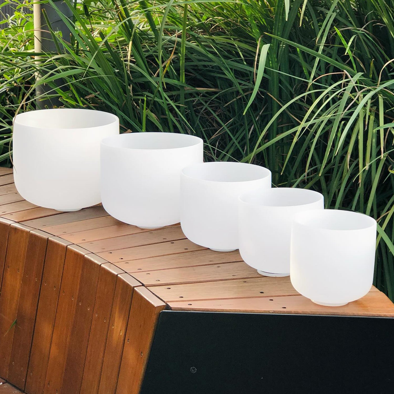 Crystal Soul White Frosted Quartz Crystal Singing Bowl