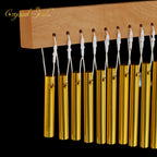 Crystal Soul 36/25 Sets of Golden Wind Chime with Bracket the Percussion Instruments