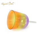 Crystal Soul Purple Yellow Orange Gradient Handle Alchemy Crystal Bowl