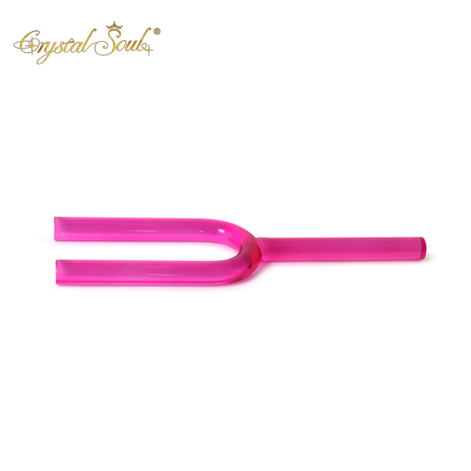 Crystal Soul Rose Pink Crystal Singing Fork