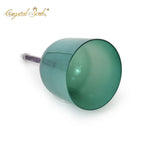 Crystal Soul Dark Green Jade Handle Alchemy Crystal Bowl