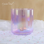 Crystal Soul Purple Clear Aurora Alchemy Crystal Bowl