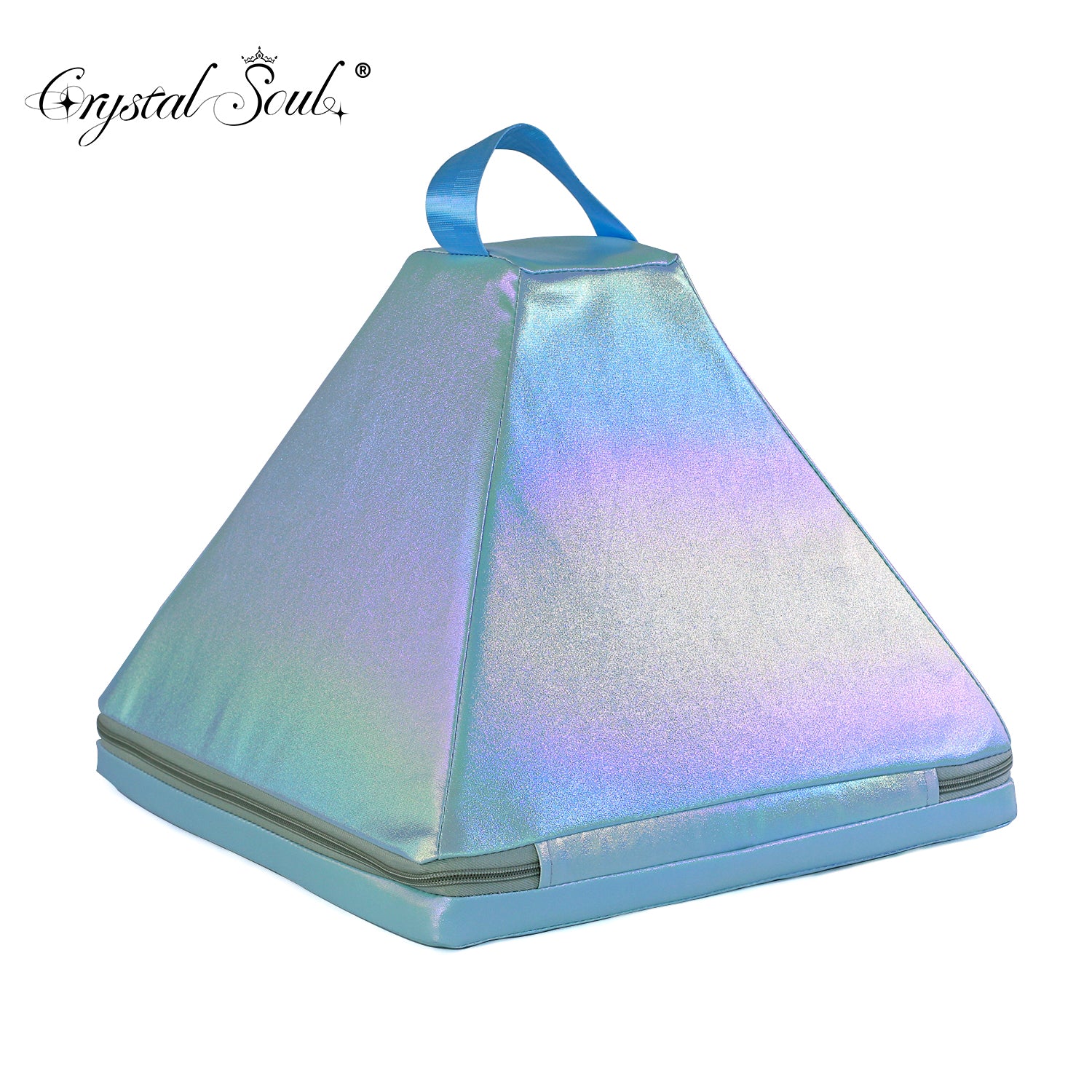 Crystal Soul Crystal Pyramid Azure Aurora Shockproof Bag