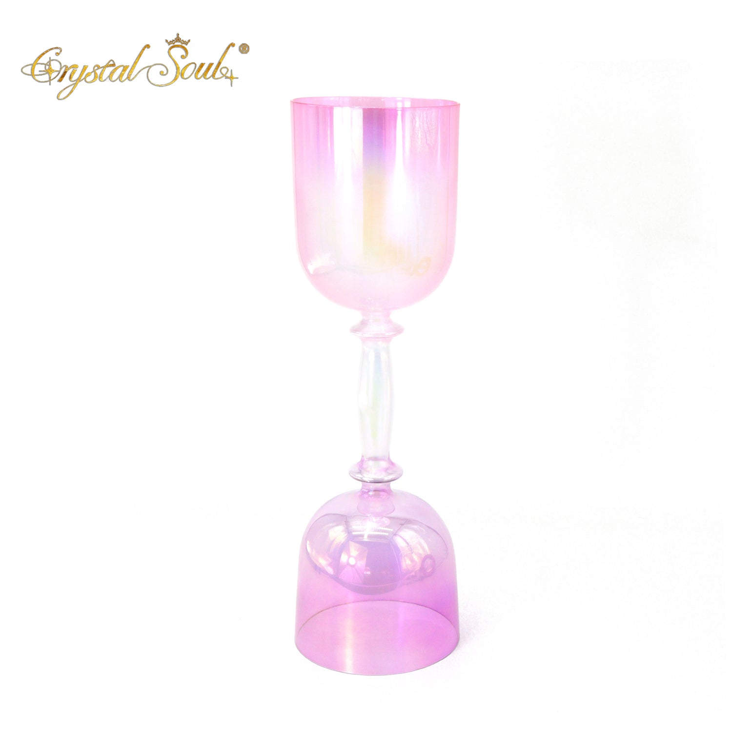Crystal Soul Pink Purple Gradient Clear Double-headed Crystal Holy