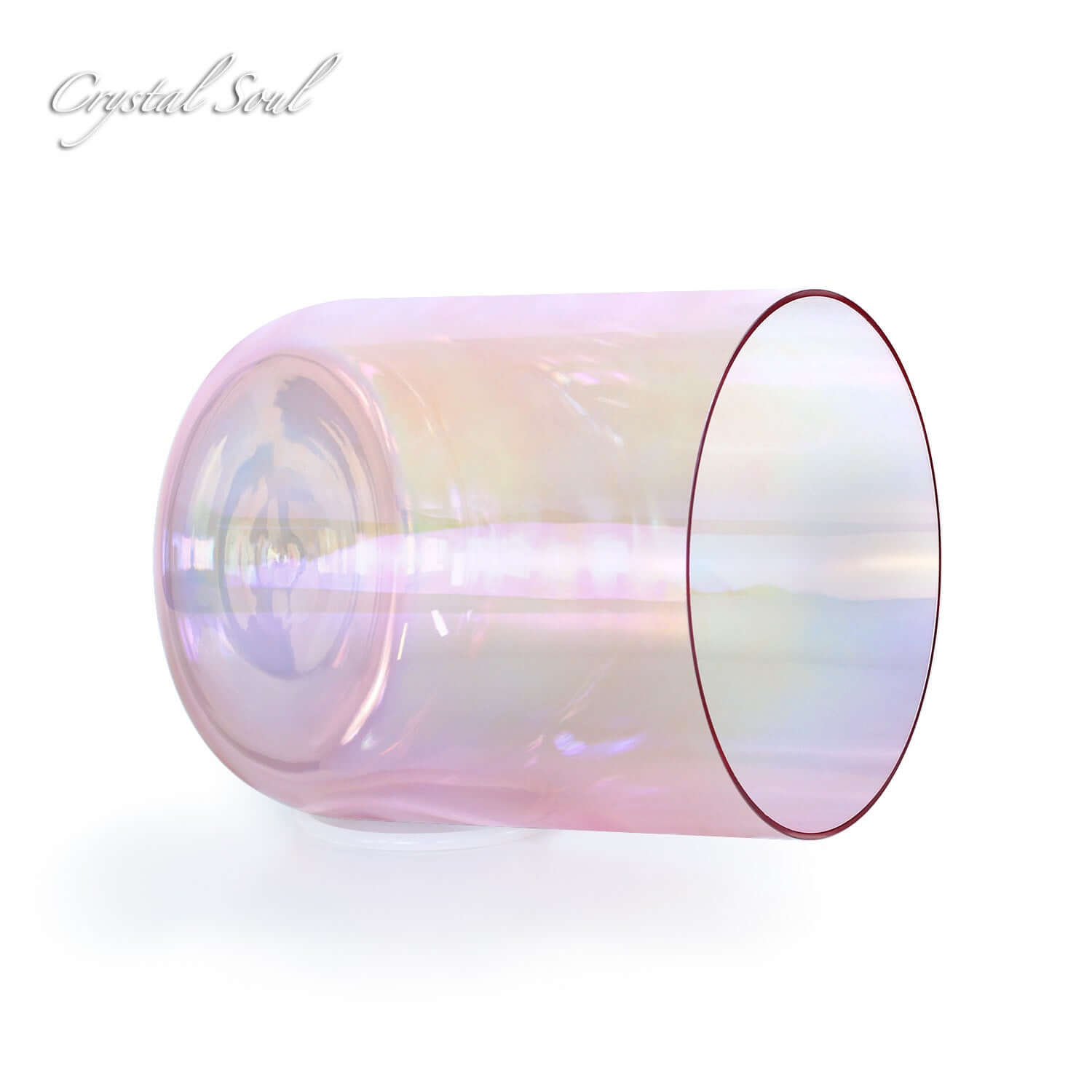 Crystal Soul Pink Purple Clear Alchemy Crystal Bowl