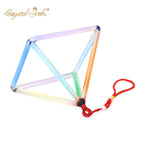 Crystal Soul Rainbow Colored Gradient Crystal Pyramid
