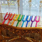 Crystal Soul Set of 8 Colored Crystal Tuning Forks