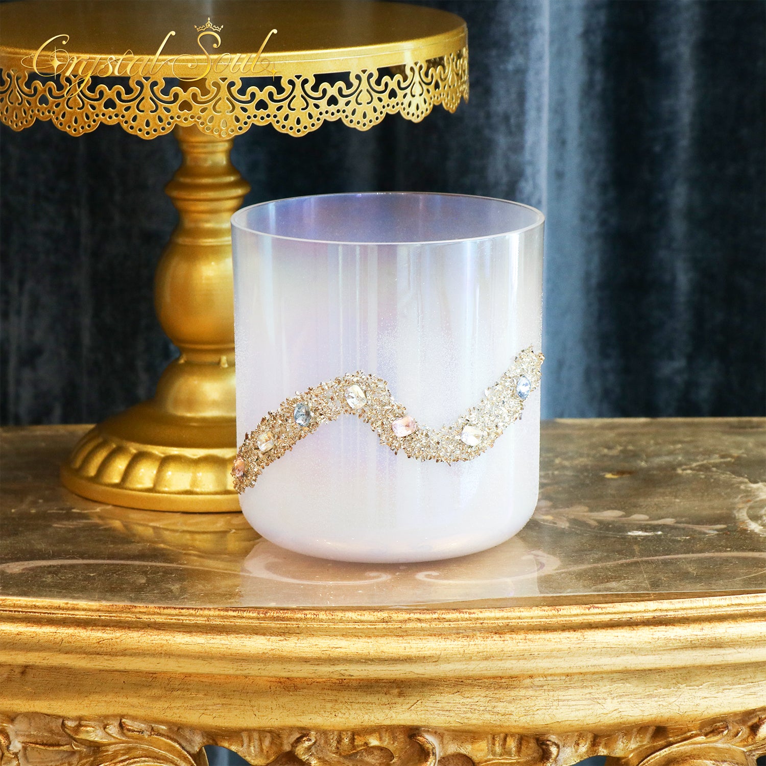 Crystal Soul Spiritual Series Gemstone Mountain Range Alchemy Crystal Bowl
