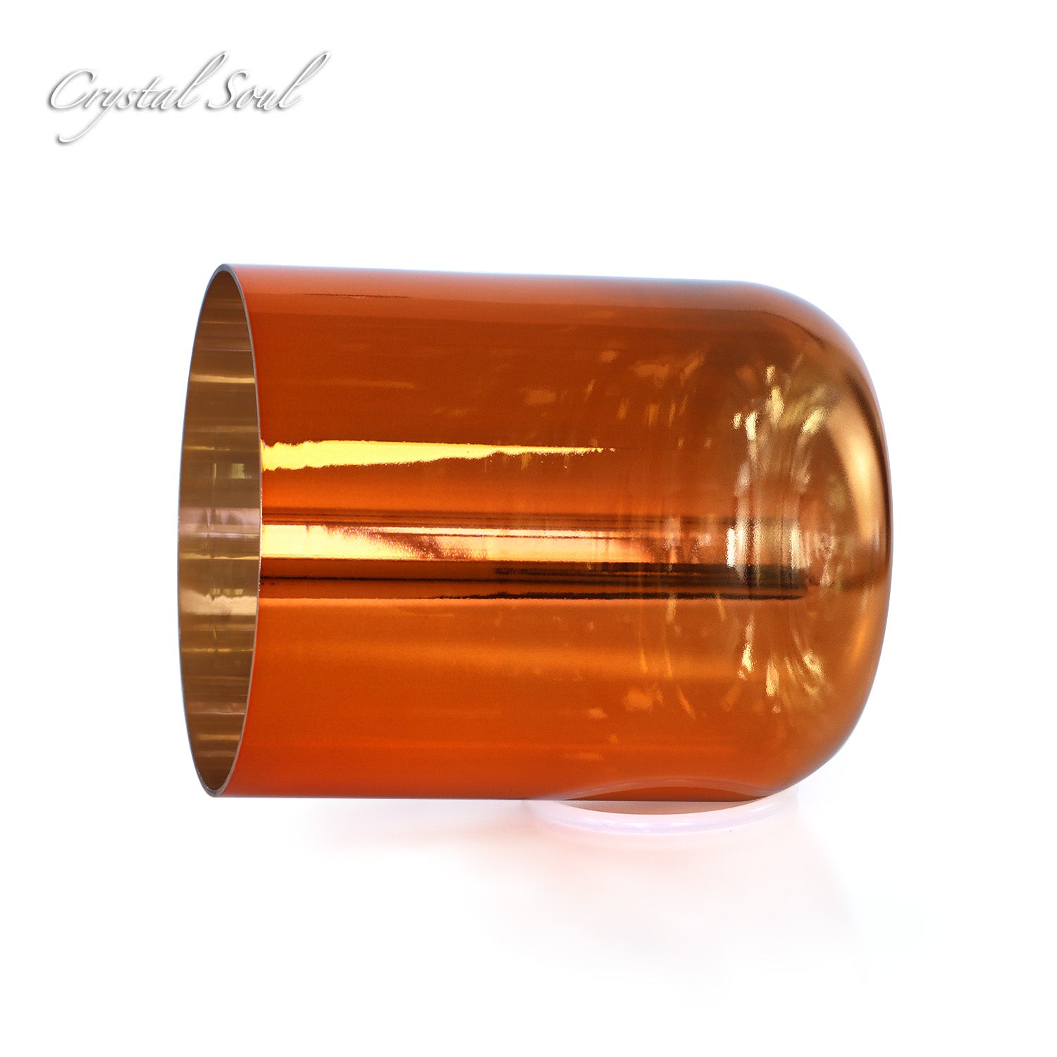 Crystal Soul Orange Electroplated Crystal Singing Bowl