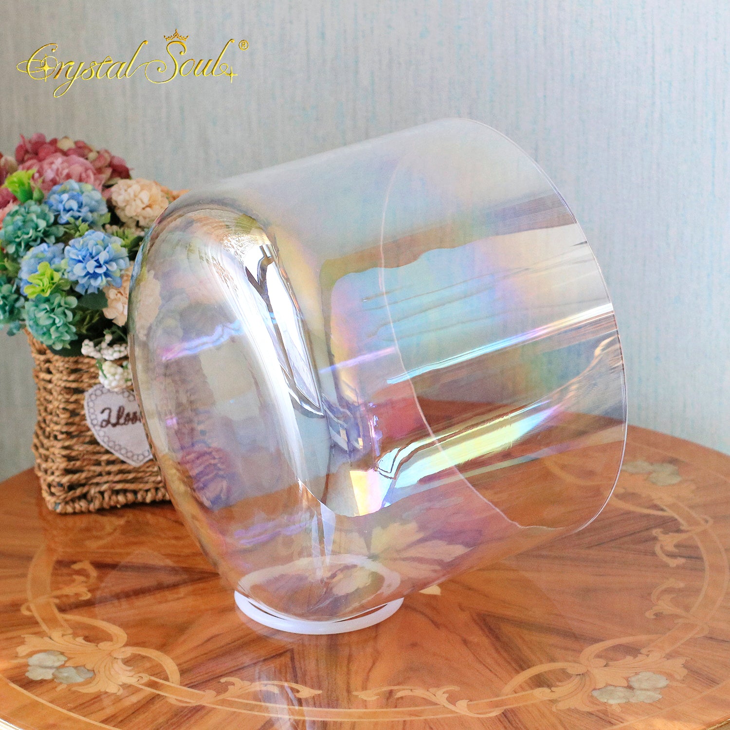 Crystal Soul Thickened Clear Aurora Alchemy Crystal Bowl