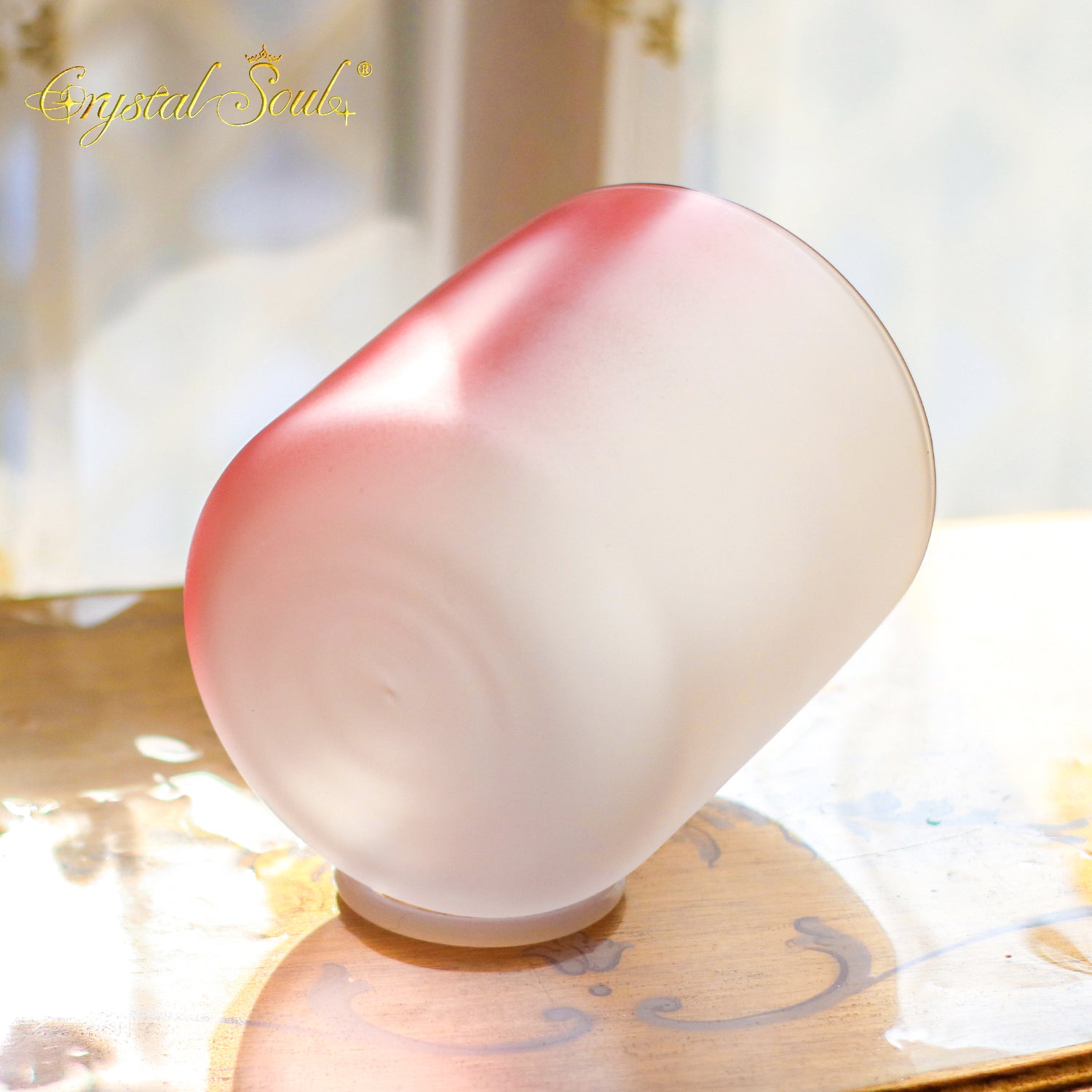 Crystal Soul Gradient Crimson Alchemy Crystal Bowl