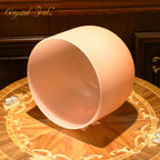 Crystal Soul Macaron Orange Frosted Crystal Singing Bowl