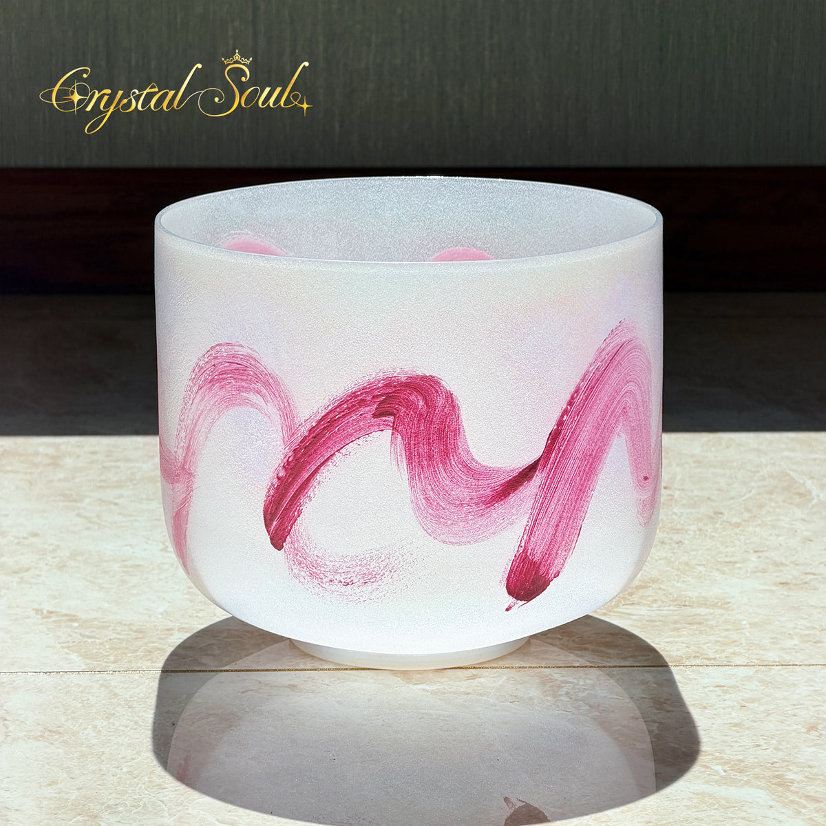 Crystal Soul Thetis Alchemy Frosted Crystal Singing Bowl