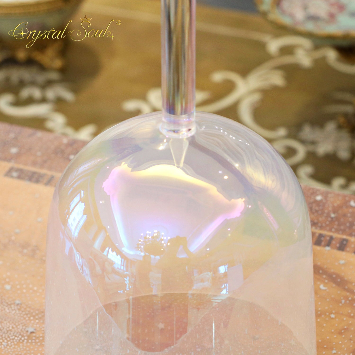 Crystal Soul Colorful Mermaid-Alchemy Handle Crystal Bowl