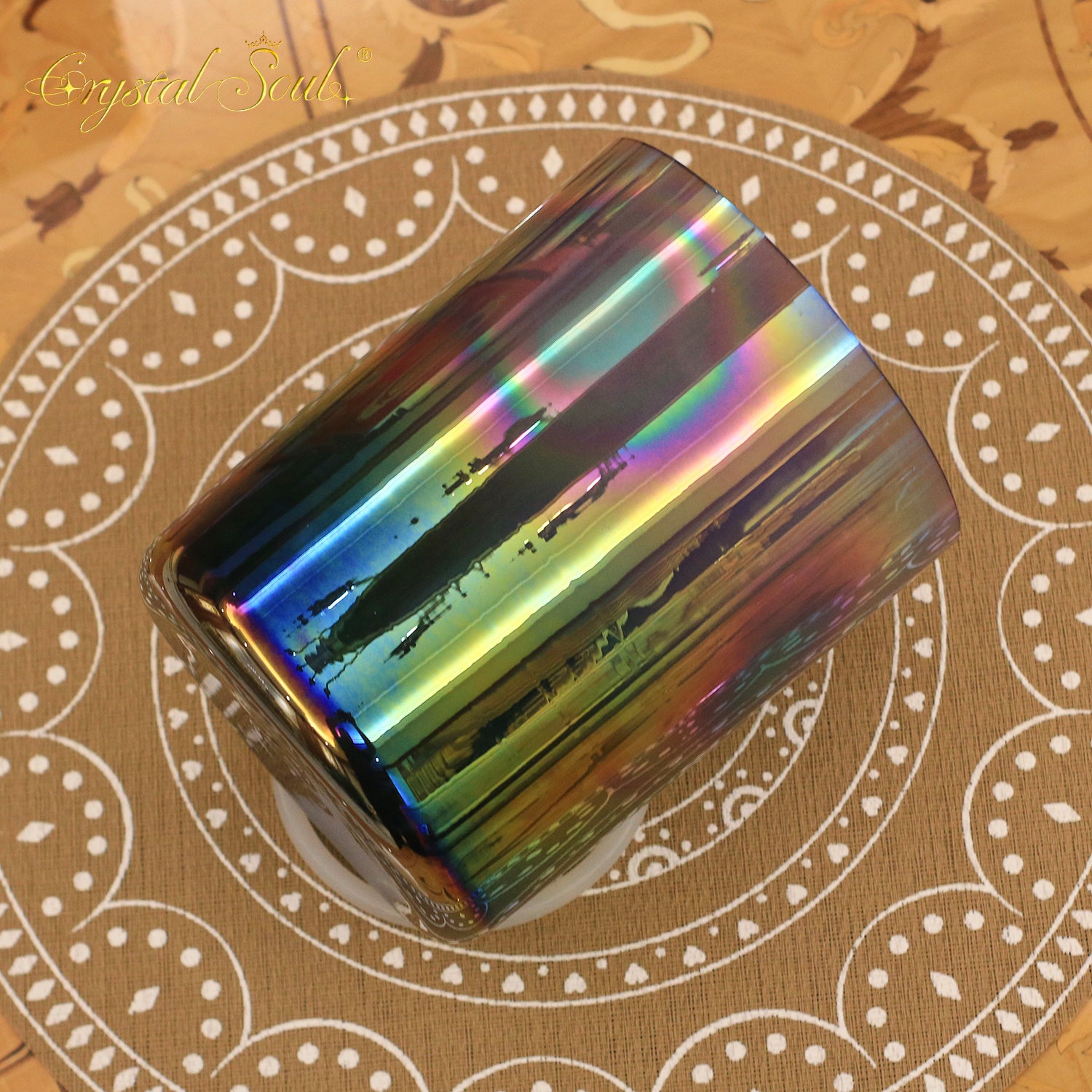 Crystal Soul Superior Design Cosmic Aurora Alchemy Crystal Bowl