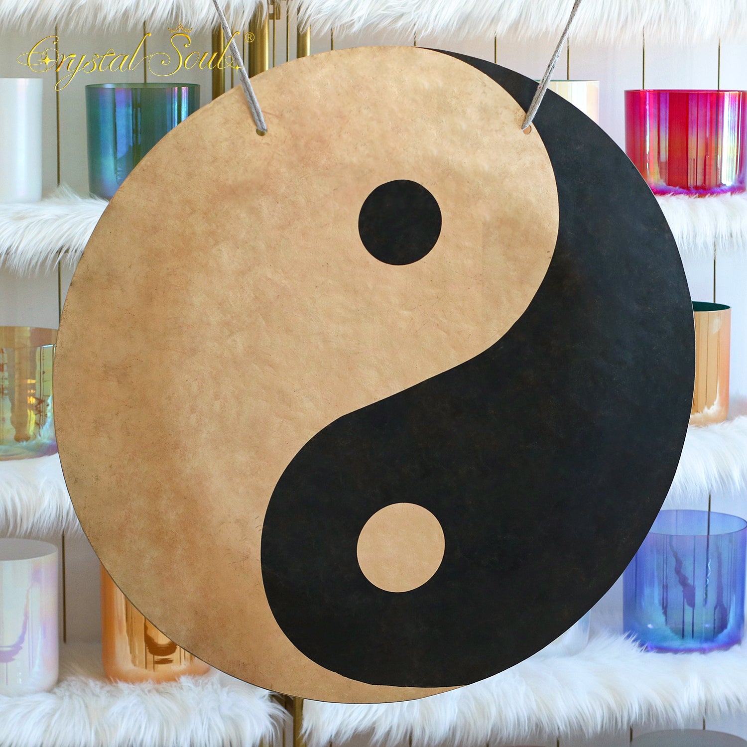 Crystal Soul Yin Yang Wind Gong