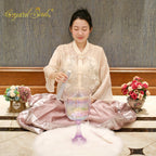 Crystal Soul High Quality Purple Aurora Gradient Holy Chalice Crystal Singing Bowl