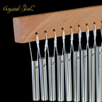 Crystal Soul 36/25 Sets of Silver Wind Chime with Bracket the Percussion Instruments