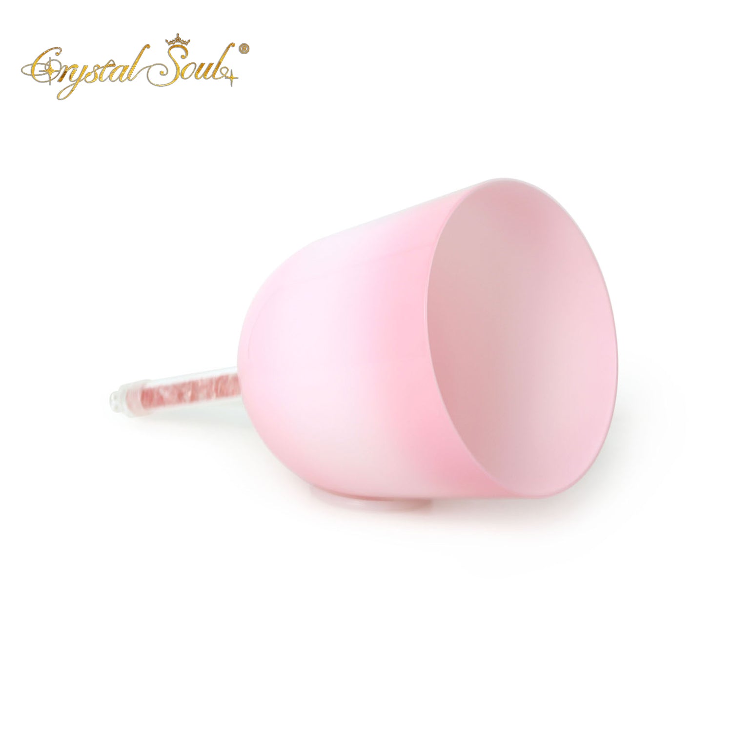 Crystal Soul Powder White Gradient Handle Alchemy Crystal Bowl