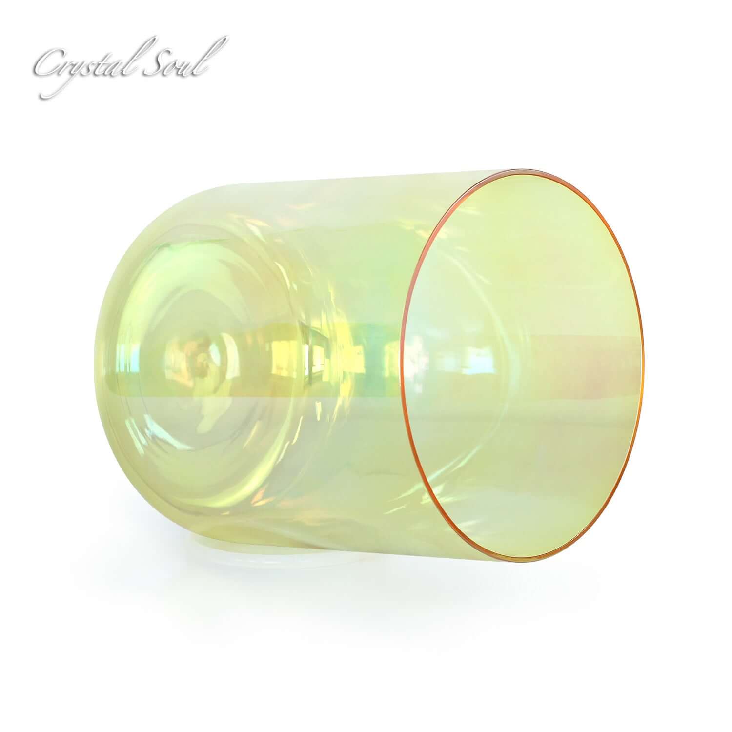 Crystal Soul Yellow Green Clear Alchemy Crystal Bowl