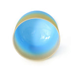 Crystal Soul Gold Azure Gradient Frosted Quartz Crystal Singing Bowl